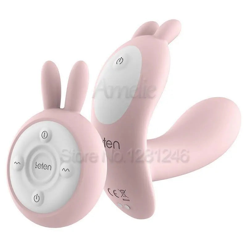 Leten 10 Speeds Heating Vibrator Clitoris G-spot Massager Remote Control Vibrator Wireless Strap on Panties Sex Toys for Women - buysextoyth