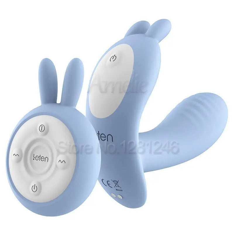 Leten 10 Speeds Heating Vibrator Clitoris G-spot Massager Remote Control Vibrator Wireless Strap on Panties Sex Toys for Women - buysextoyth