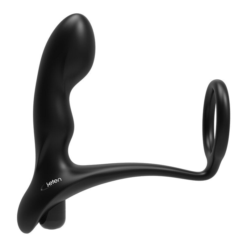 Leten 10 Speeds Silicone Prostate Massager Anal Plug Vibrator Sex Toys for Men Women Guys Soft Anal Beads Adult Sex Products - buysextoyth