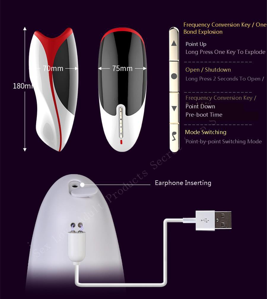 Leten 3 Speed 7 Mode Vibrating Pussy Blowjob Heating Deep Throat Male Masturbator Oral Masturbation Cup Sex Machine Sexy Toys. - buysextoyth