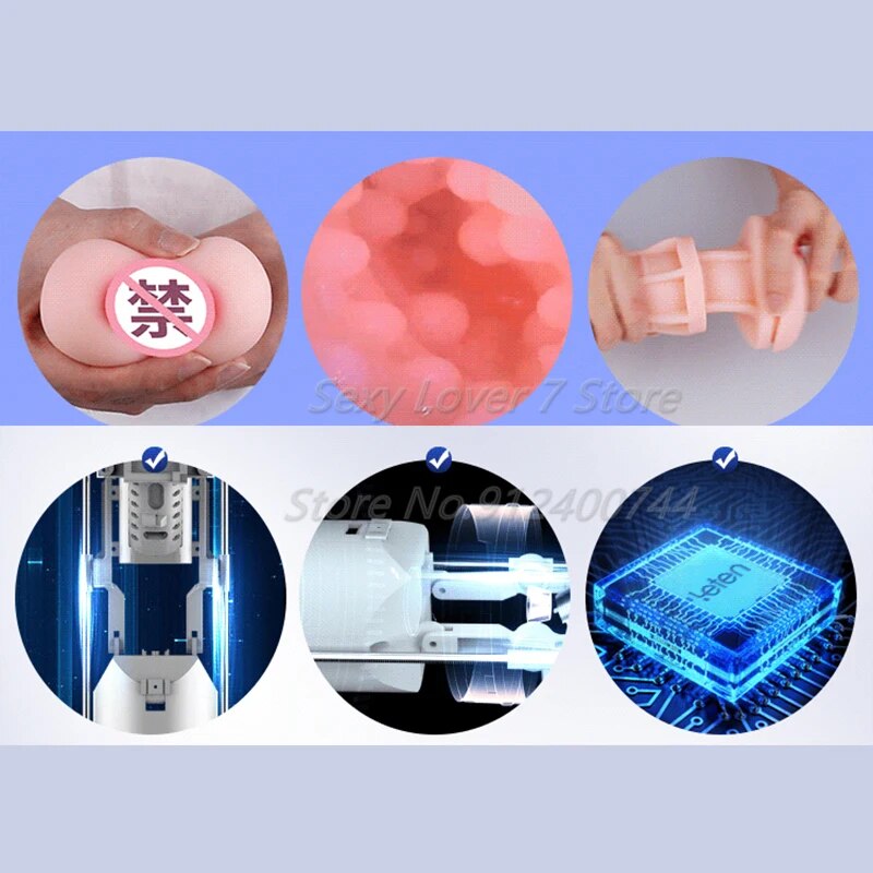 Leten A380 III อัพเกรดลูกสูบ Telescopic Masturbator ความร้อนช่องคลอด Thrusting Moaning เครื่องสำเร็จความใคร่ด้วยตัวเองเพศของเล่นสำหรับผู้ชาย - buysextoyth