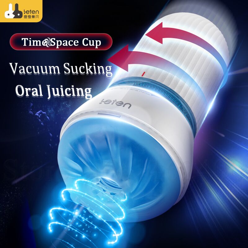 Leten Adjustable Air Sucking Male Masturbator Cup Blowjob Sex Machine Vagina Glans Stimulator Oral Sex Toys for Men Masturbation - buysextoyth