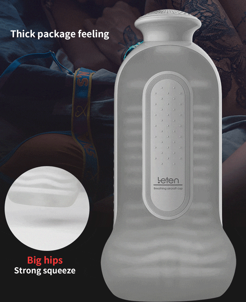 Leten Anal Male Masturbator Cup 3 Levels SPA Massage Suction with Female Sex Moaning Virtual Hip Sex for Men Masturbation Cup - buysextoyth