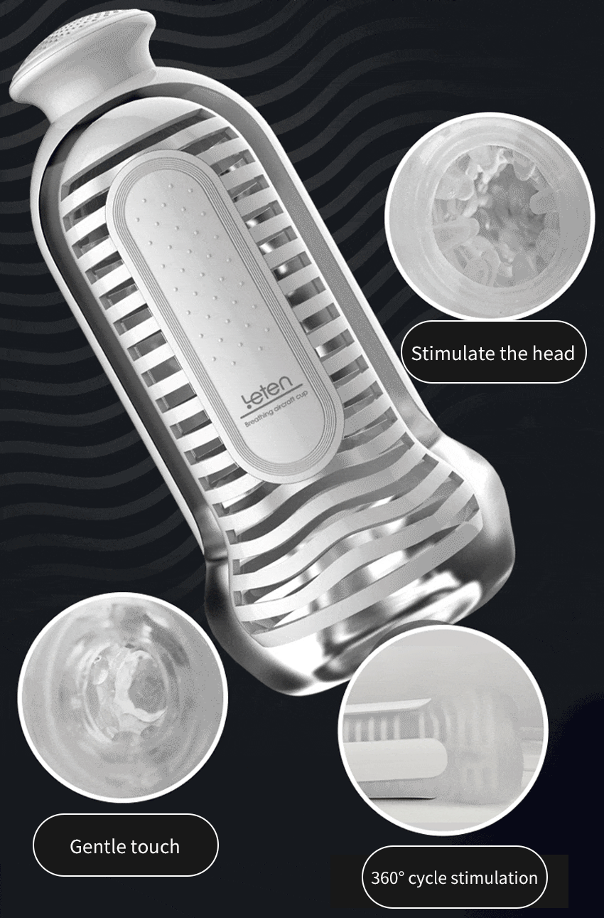 Leten Anal Male Masturbator Cup 3 Levels SPA Massage Suction with Female Sex Moaning Virtual Hip Sex for Men Masturbation Cup - buysextoyth