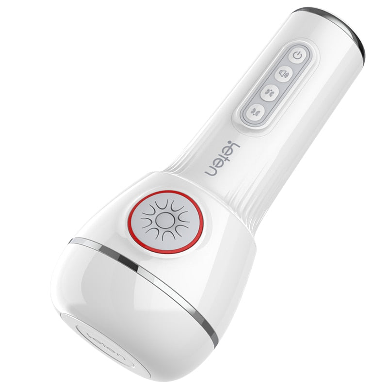 Leten Automatic Masturbator Cup for Men Double Airbag Clip Suck Vibrating Vagina Pocket Pussy Blowjob Stroker Sex Toys for Men - buysextoyth