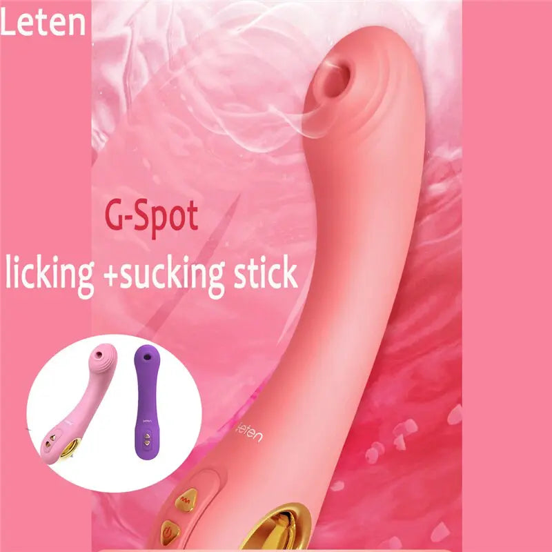 Leten Automatic Sucking Heating Dildo Vibrator Sex Toys for Women G Spot Vagina Vibrating Stick Female Masturbation Sex Products 33sextoys