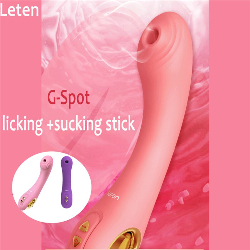 Leten Automatic Sucking Heating Dildo Vibrator Sex Toys for Women G Spot Vagina Vibrating Stick Female Masturbation Sex Products - buysextoyth