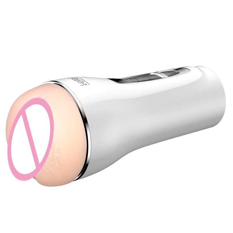 Leten Clamp Sucking Vibrating Male Masturbator Cup Realistic Vagina Real Pussy Sexual Moaning Sex Machine Sex Shop for Man - buysextoyth