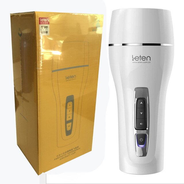 Leten Clamp Sucking Vibrating Male Masturbator Cup Realistic Vagina Real Pussy Sexual Moaning Sex Machine Sex Shop for Man - buysextoyth