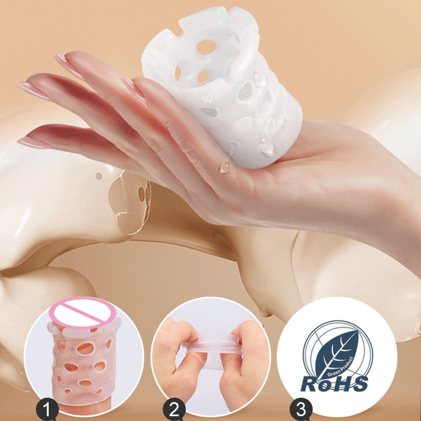Leten Foreskin Resistance Complex Ring Sex Toys for Men Male Lock Ring Correction Device Day Night Combination Adult Sex Product - buysextoyth