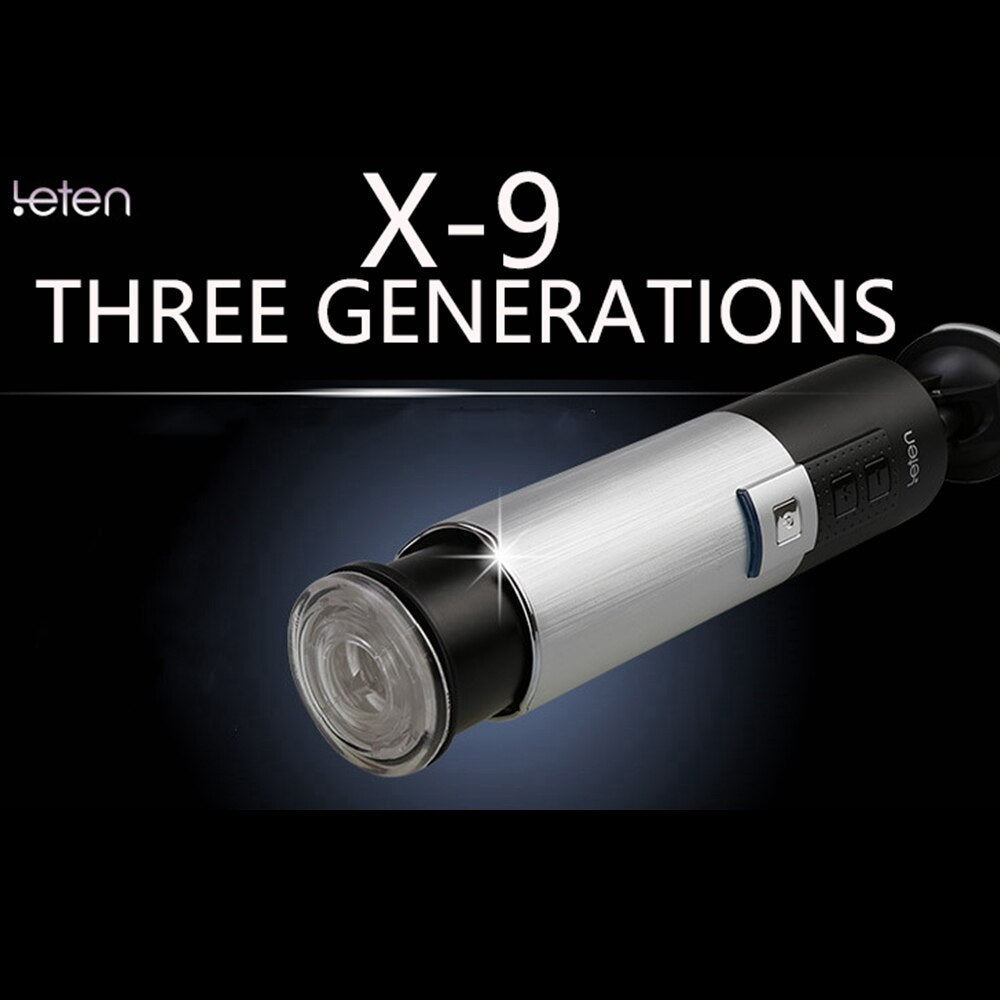 Leten HandsFree Aircraft Cup Piston Fully Automatic Male Masturbator 10 Function Retractable USB Rechargeable Sex Toys for Men - buysextoyth