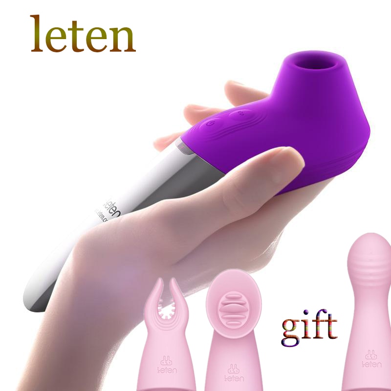 Leten Heating Clitoris Sucking G-spot Vibrator Erotic Sex Toys with 3 Head Nipple Oral Blowjob Stimulator Female Masturbation - buysextoyth