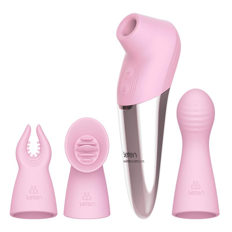 Leten Heating Clitoris Sucking G-spot Vibrator Erotic Sex Toys with 3 Head Nipple Oral Blowjob Stimulator Female Masturbation - buysextoyth
