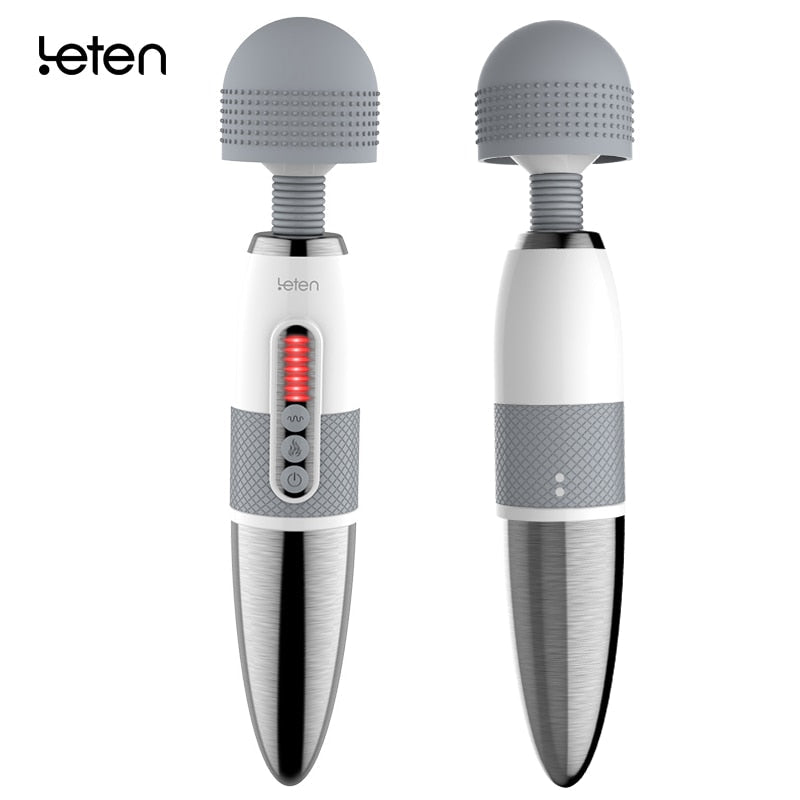 Leten Lightning Huge Head Vibrator for Female Masturbation. AV Magic Wand Massager Nipple Clitoris Stimulator Sex Toys for Woman - buysextoyth