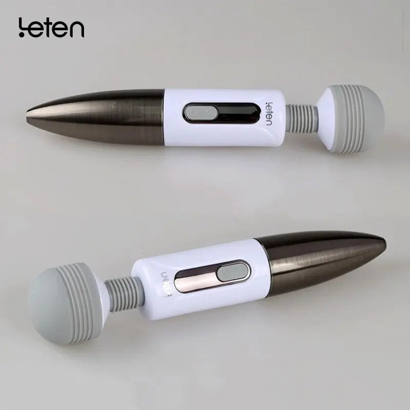 Leten Lightning Huge Head Vibrator for Female Masturbation. AV Magic Wand Massager Nipple Clitoris Stimulator Sex Toys for Woman 33sextoys