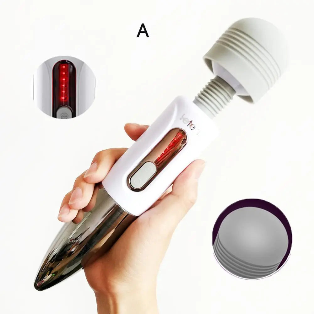 Leten Lightning Huge Head Vibrator for Female Masturbation. AV Magic Wand Massager Nipple Clitoris Stimulator Sex Toys for Woman 33sextoys