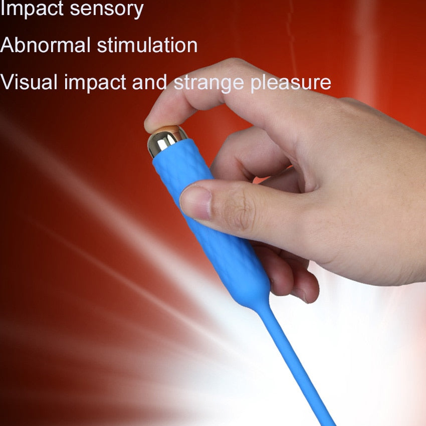 Leten Male Catheter Urethral Sound Electro Vibrator Penis Stretching Plug Silicone Dilators Sex Toy Dick Stretcher Masturbator - buysextoyth