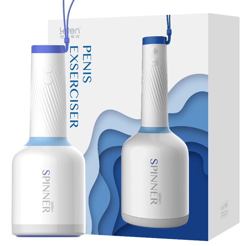 Leten Masturbators Cup Glans Penis Training Sex Toys for Men Powerful Lasting  10 Speed Telescopic and Rotation Strong Vibrating - buysextoyth