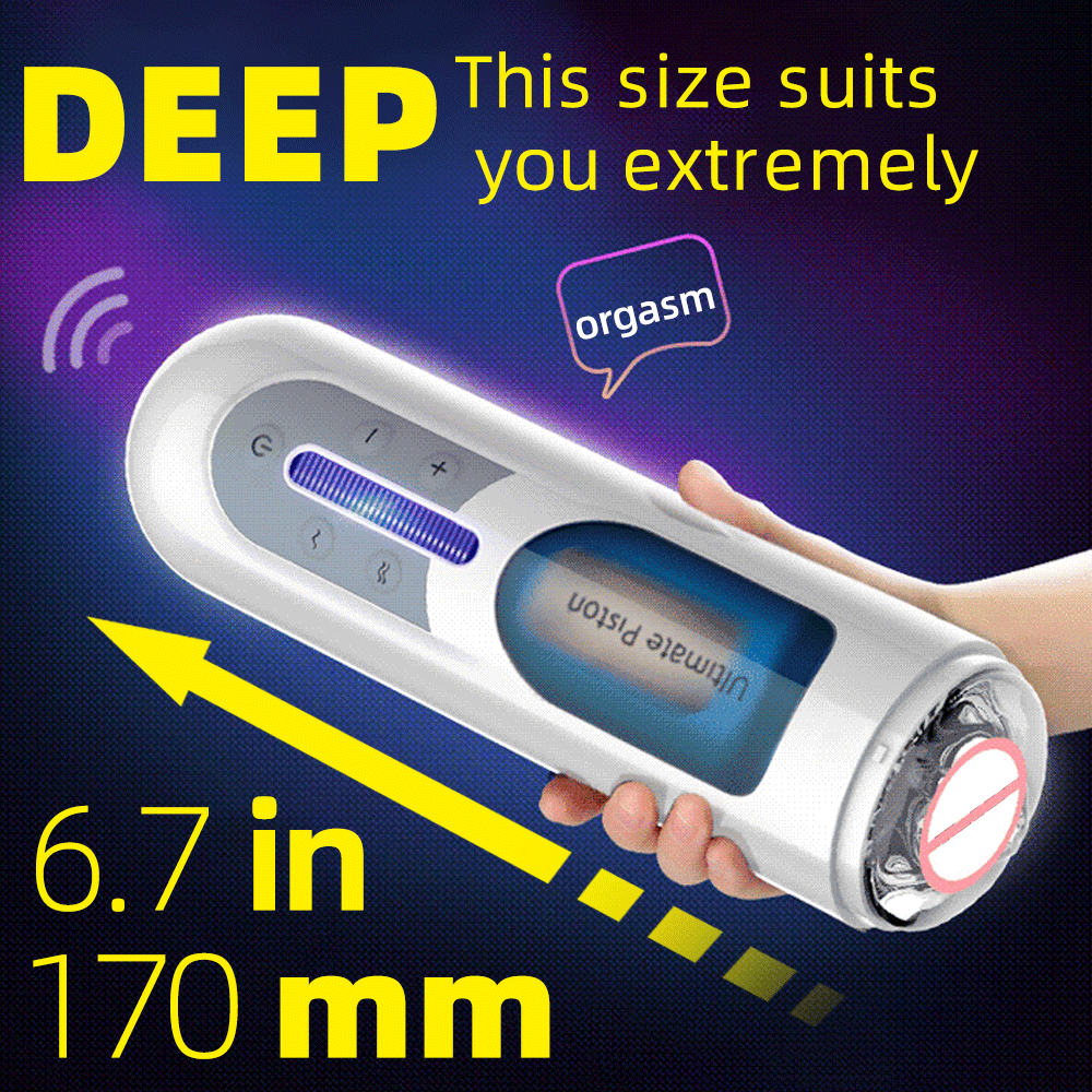 Leten Men Masturbator Automatic Telescopic Male Masturbator Rectractable Piston Motion Masturbation Cup Sex Toys for Men - buysextoyth