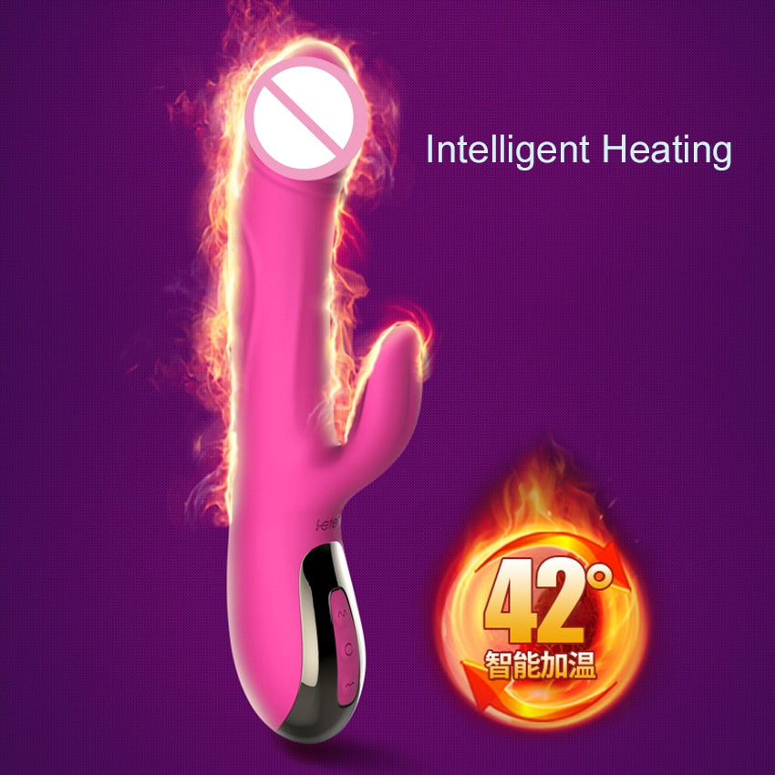 Leten Prostate Silicone Waterproof Electromagnetic Pulsating Thrusting Dildo Vibrator with Heating Function Penis Wand Massager - buysextoyth