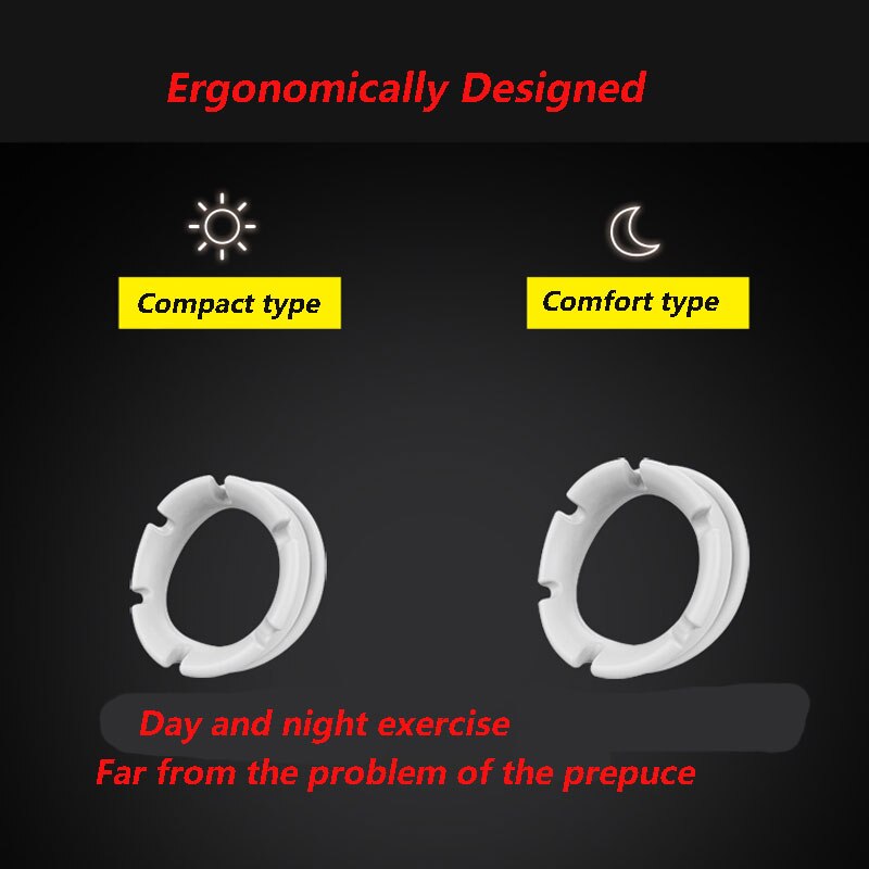 Leten Sex Toy for Men 2018 New Penis Glans Circumcision Ring 2 Types Delay Ejaculation Cock Ring Extend Sex Time Sex Product - buysextoyth