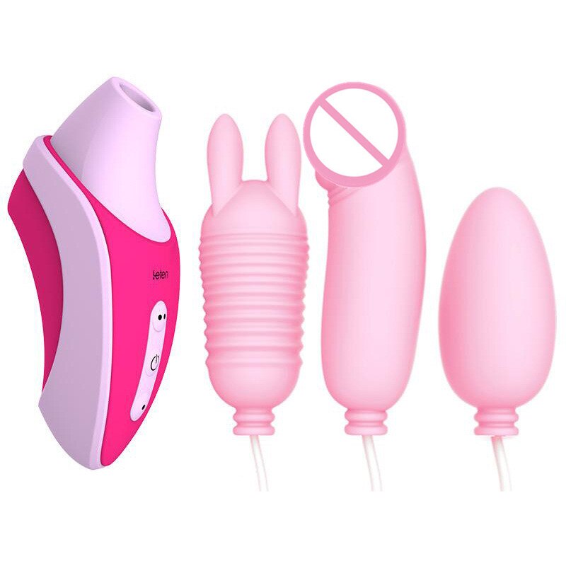 Leten Sucking G Spot Vibrator Oral Sex Nipple Sucker Clamp Dildo Vibrating Egg Clitoris Stimulator Massage Sex Toys for Woman - buysextoyth