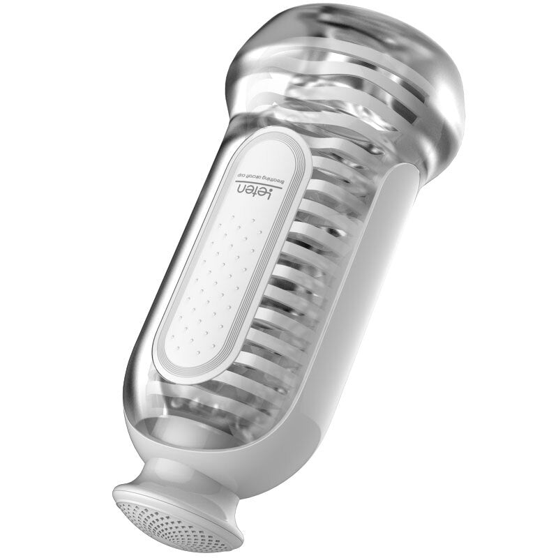 Leten TPE Material SPA Simulated Hips Manual Male Vocal Penis Exercise Masturbation Cup Adult Sex Toys for Men - buysextoyth