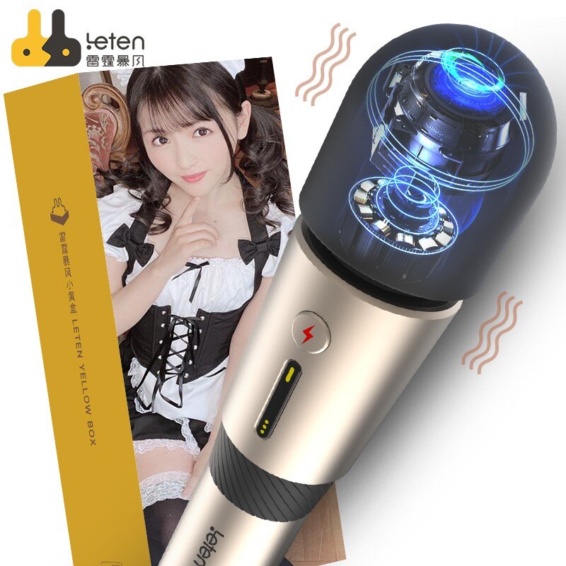 Leten Third-Generation Lightning Massage Wand Vibrators Vagina Clitoris Stimulation Masturbator Adult Sex Toy for Women - buysextoyth