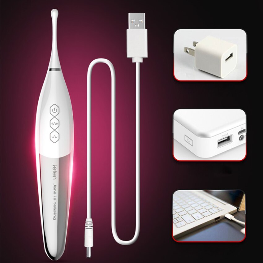 Leten USB Clitoris Stimulator Massager High Frequency Vibrators Fast Scream Orgasm Female Masturbator Clit Vibrating for Women - buysextoyth