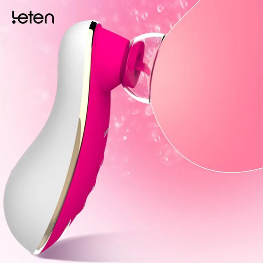 Leten Sucking Tongue Licking Vibrator. Oral Sex Products Pussy Pump Vagina Massager Stimulate Clitoris Nipple Sex Toys for Woman 33sextoys
