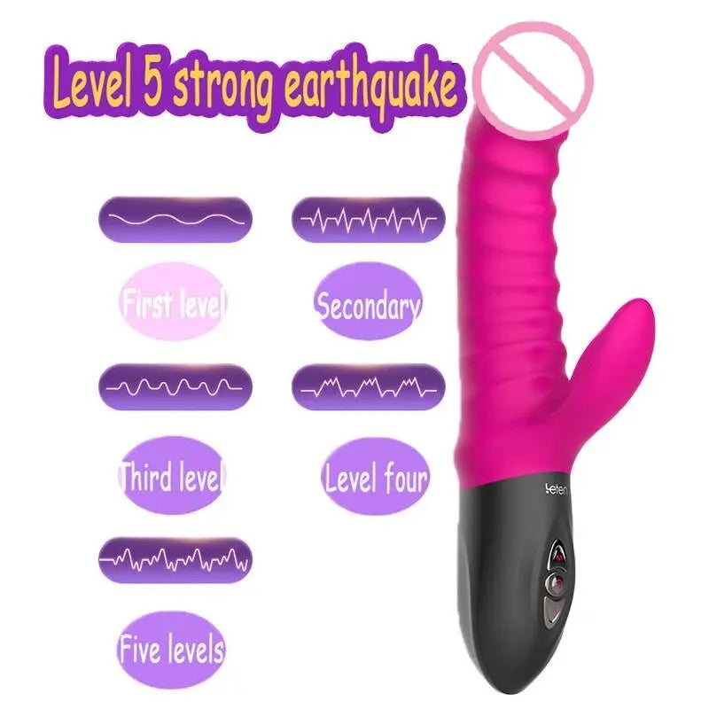Leten Thrusting Vibrator Heating Electromagnetic Pulse Sex Toys for Woman - buysextoyth