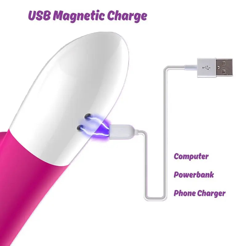 Leten Thrusting Vibrator Heating Electromagnetic Pulse Sex Toys for Woman - buysextoyth