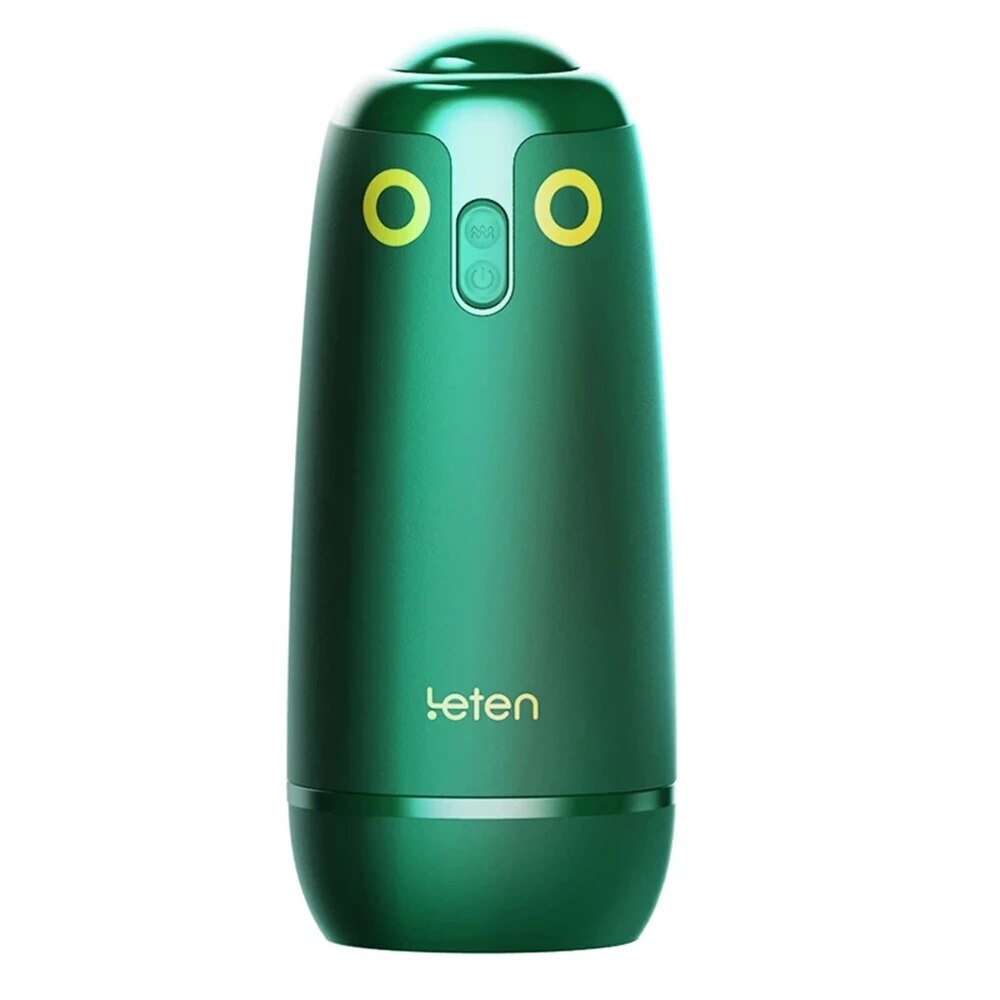 Leten ไวเบรเตอร์มาสเตอร์บเตอร์ลายนกถ้วยของเล่นสุดเซ็กซี่สำหรับผู้ชายเครื่องควบคุมแอปพลิเคชั่นสุญญากาศช่องคลอดแบบอัตโนมัติ - buysextoyth
