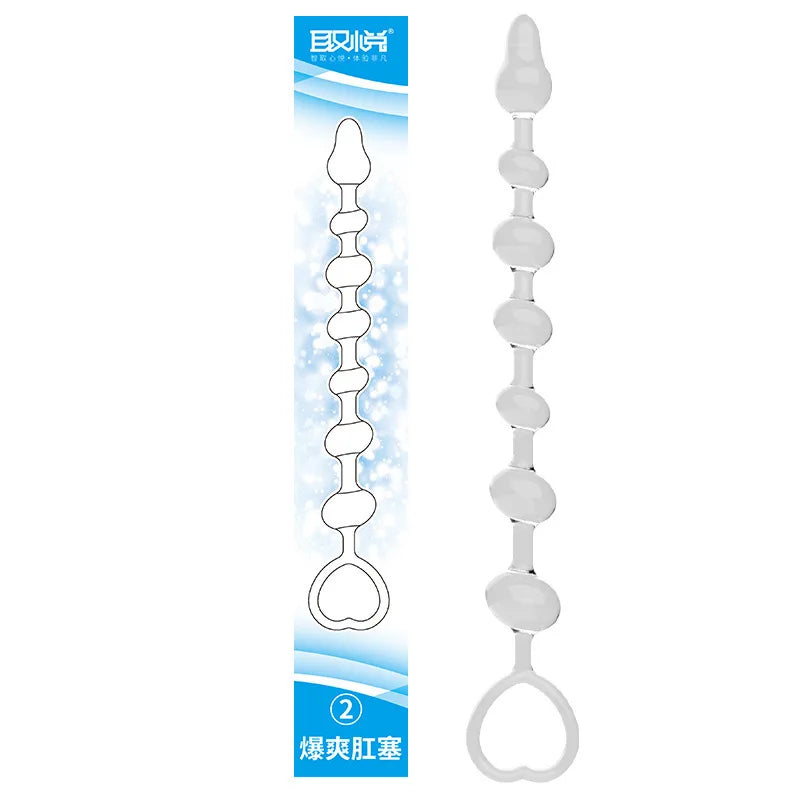 Liquid Silicone Beads Anal Expansion Backyard Speculum Pulls Ass Massage Anus G-spot Erotic Expander Unisex Flirt Training Game - buysextoyth