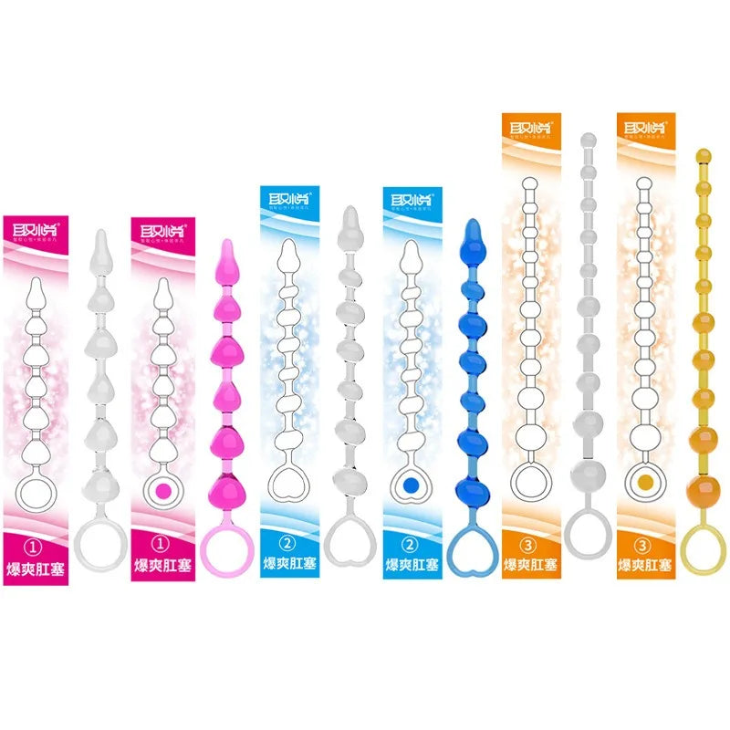 Liquid Silicone Beads Anal Expansion Backyard Speculum Pulls Ass Massage Anus G-spot Erotic Expander Unisex Flirt Training Game - buysextoyth