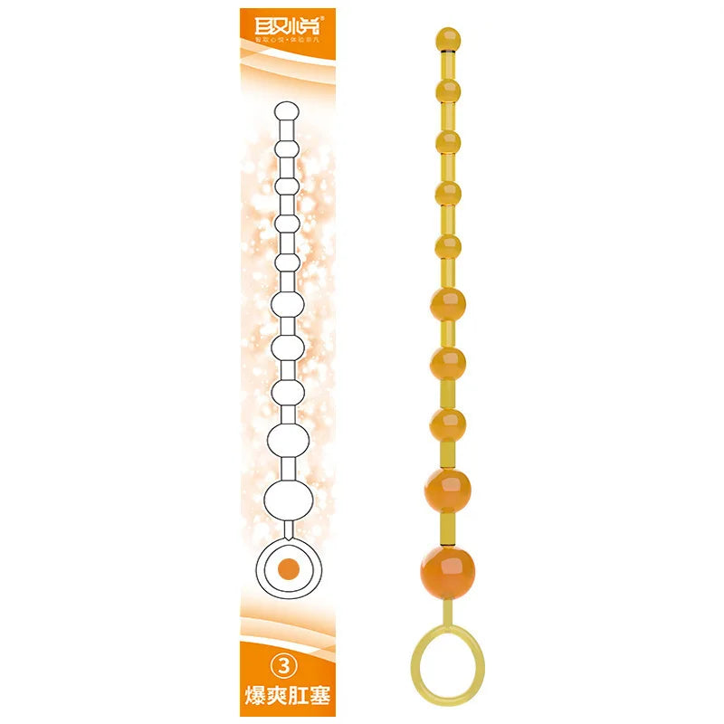 Liquid Silicone Beads Anal Expansion Backyard Speculum Pulls Ass Massage Anus G-spot Erotic Expander Unisex Flirt Training Game - buysextoyth
