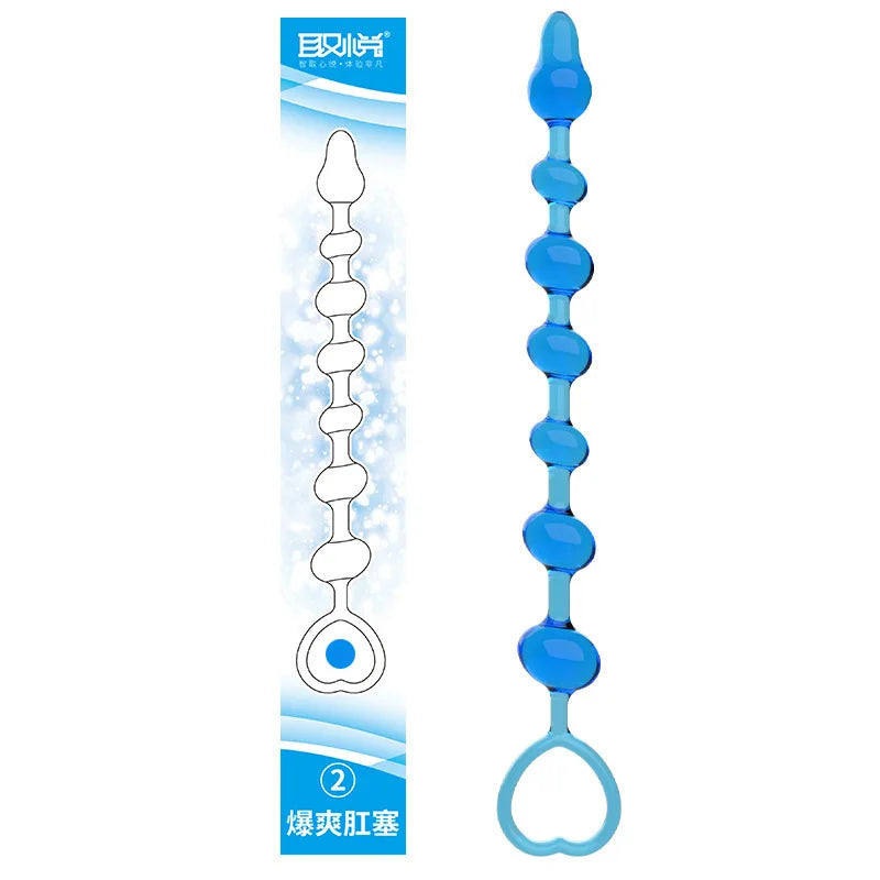 Liquid Silicone Beads Anal Expansion Backyard Speculum Pulls Ass Massage Anus G-spot Erotic Expander Unisex Flirt Training Game - buysextoyth