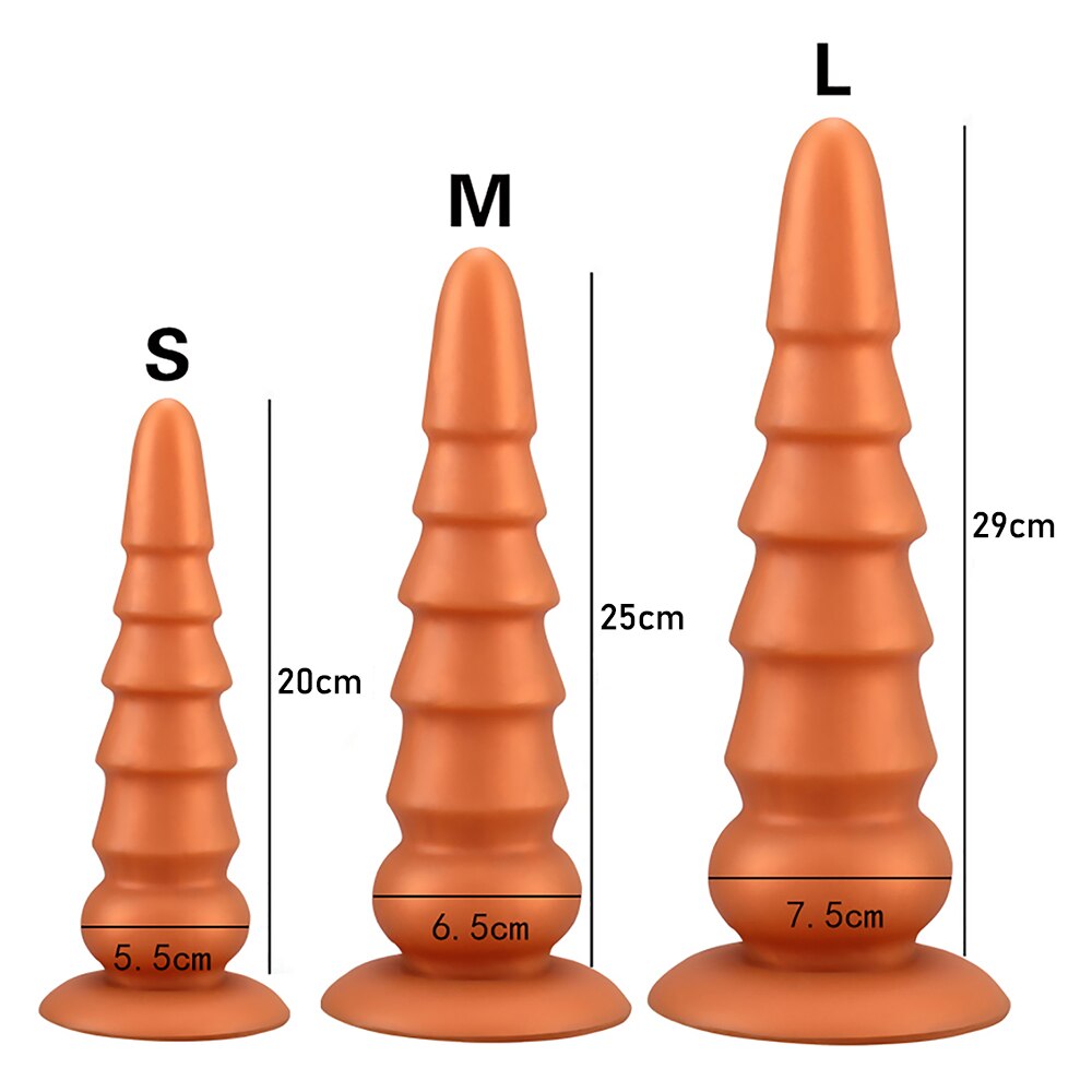 Liquid Silicone Huge Anal Plug Dildos Sex Product Big Butt Plug Soft Penis Anal Dilator Stimulate Vagina and Anus Sex Toys Dick - buysextoyth
