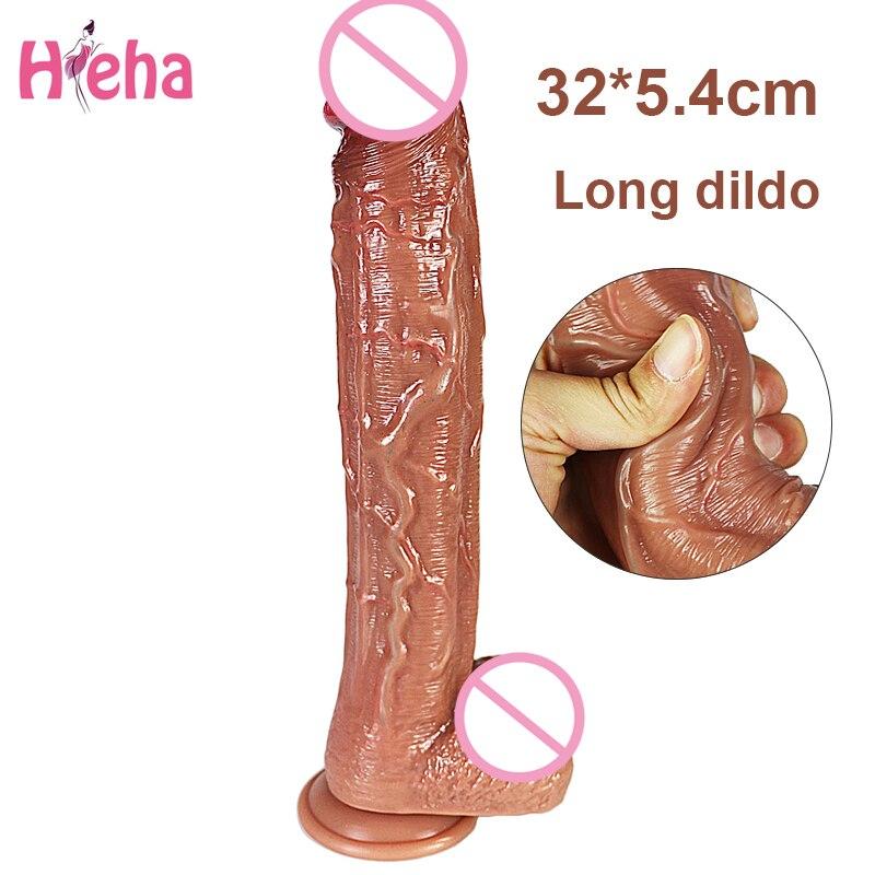 Long Penis Realistic  Dildos for Women Lesbian Toys Big Fake Dick Soft Silicone Females Masturbation Sex Adult Erotic Product - buysextoyth