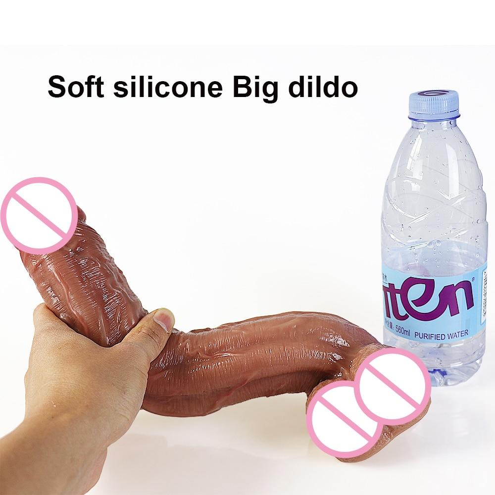 Long Penis Realistic  Dildos for Women Lesbian Toys Big Fake Dick Soft Silicone Females Masturbation Sex Adult Erotic Product - buysextoyth