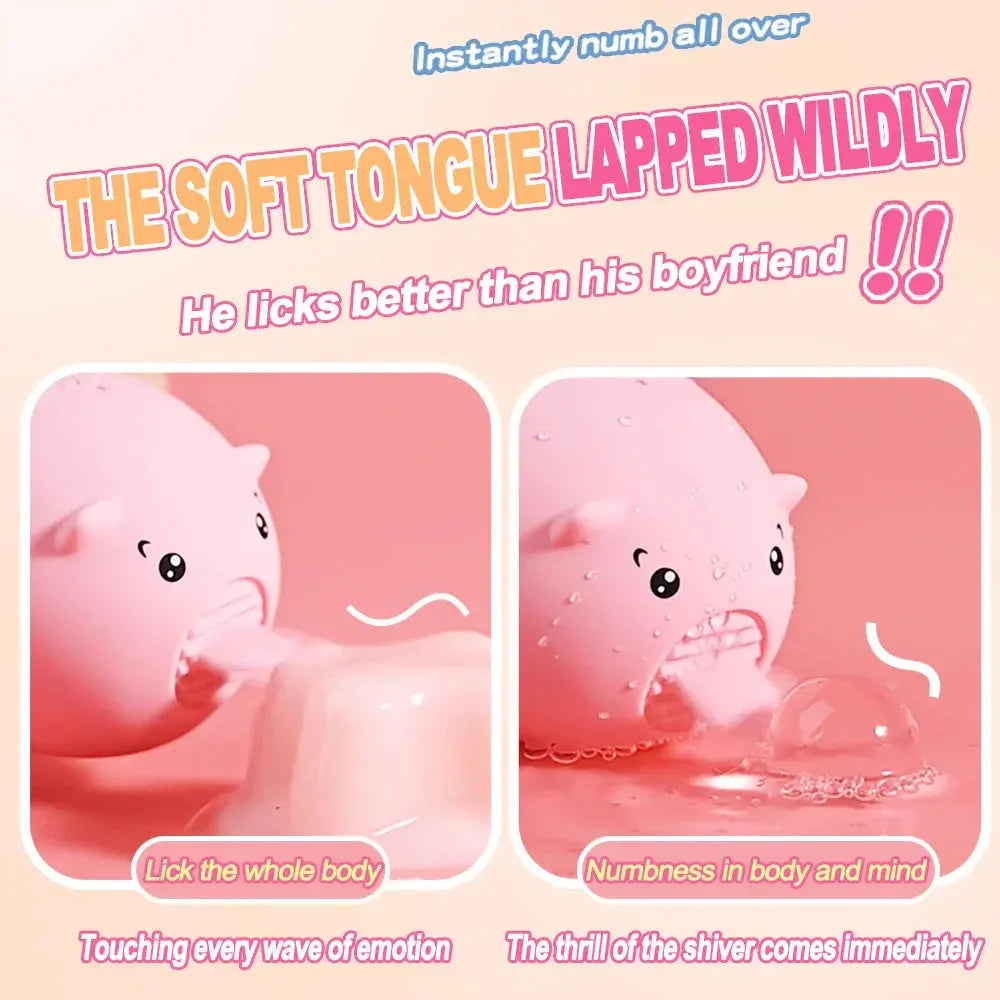 MINI หมูลิ้นเลีย Vibrator Clit G จุดกระตุ้นเพศของเล่นสำหรับผู้หญิง 10 โหมดชาร์จ Quick Orgasm เร้าอารมณ์ ... - buysextoyth
