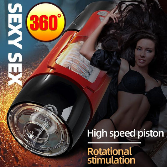 Male Masturbation Cup with 7*3 Adjustable Modes Automatic Telescopic Rotation Masturbator Sex toys for men masturbating - buysextoyth