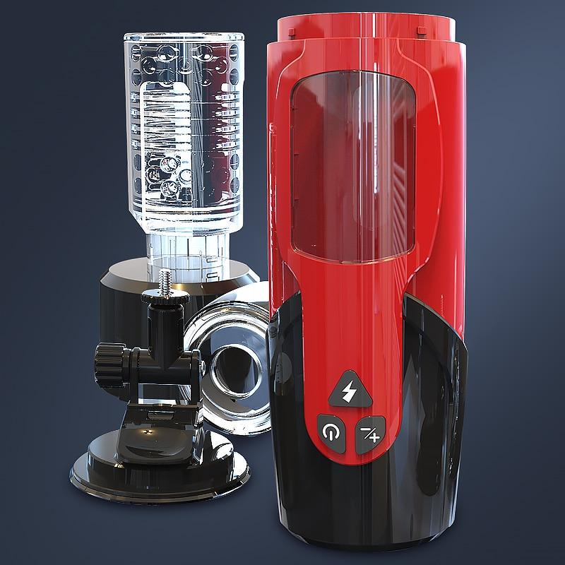 Male Masturbation Cup with 7*3 Adjustable Modes Automatic Telescopic Rotation Masturbator Sex toys for men masturbating - buysextoyth
