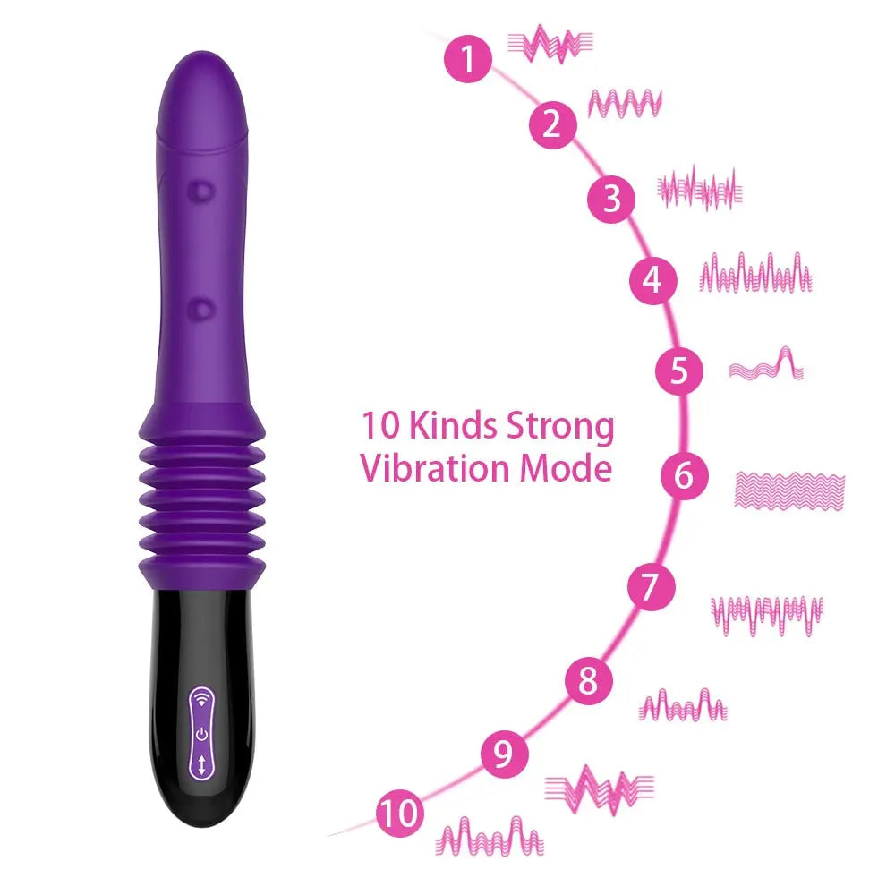 Male Masturbation Machine Vibrator Automatic Stretching G-spot Massage Female Masturbation Sex Toys for Women Dildos Erotic Shop 33sextoys