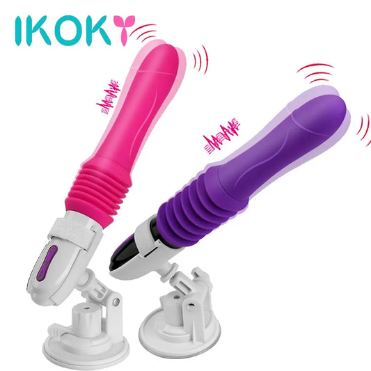 Male Masturbation Machine Vibrator Automatic Stretching G-spot Massage Female Masturbation Sex Toys for Women Dildos Erotic Shop 33sextoys