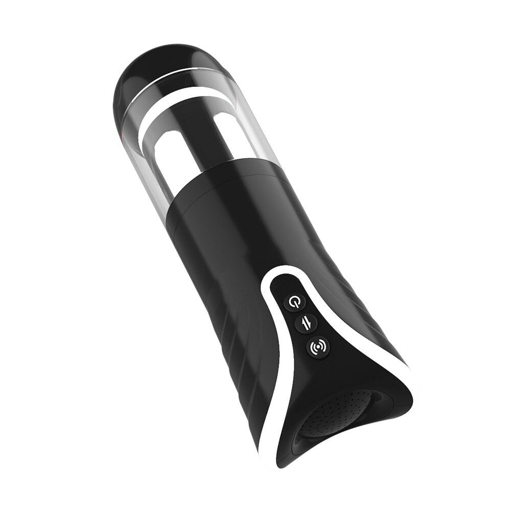 Male Masturbation Retractable Aircraft Cup Automatic Intelligent Telescopic Deep Impact Sucking Sex Toys for Men Sex Shop - buysextoyth
