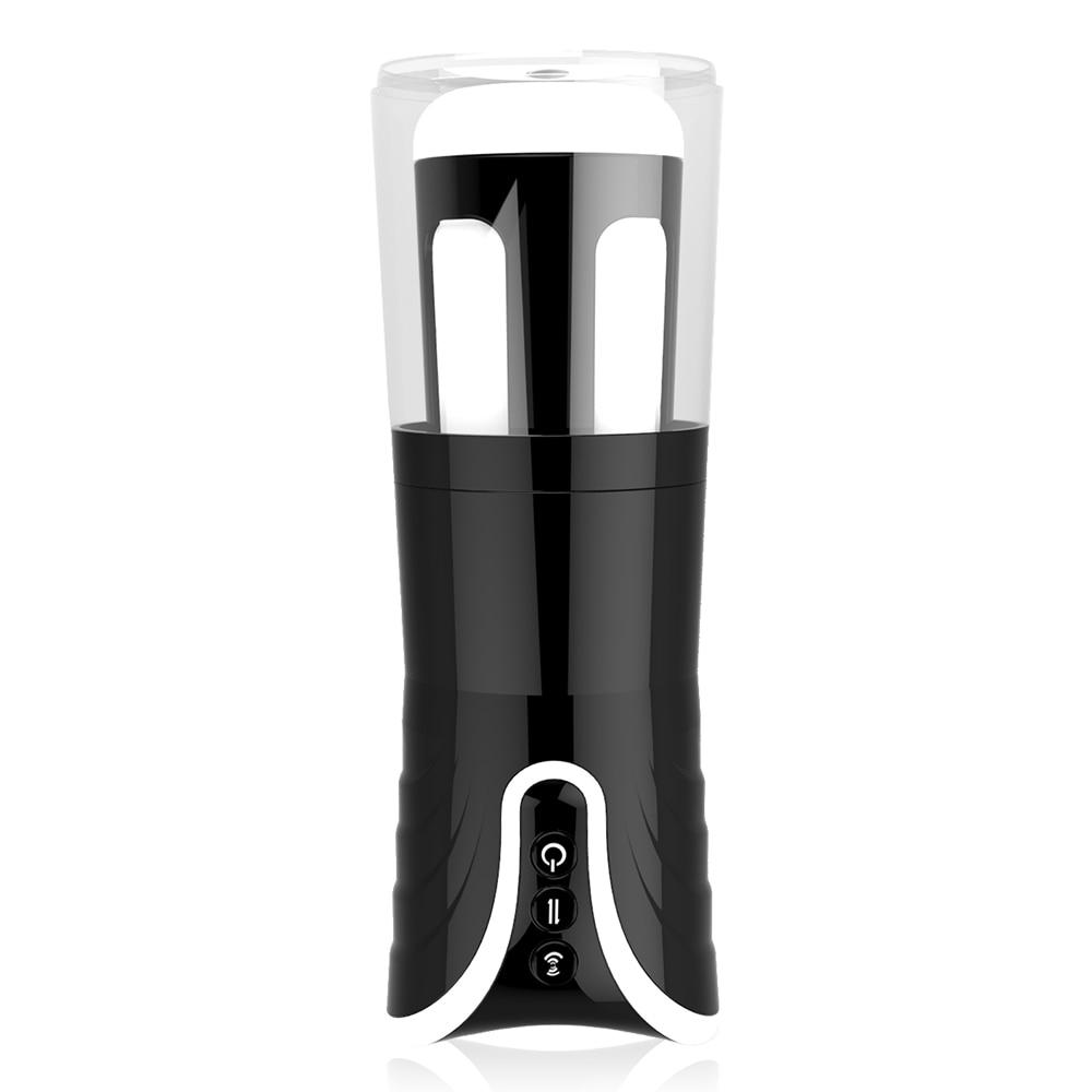 Male Masturbation Retractable Aircraft Cup Automatic Intelligent Telescopic Deep Impact Sucking Sex Toys for Men Sex Shop - buysextoyth