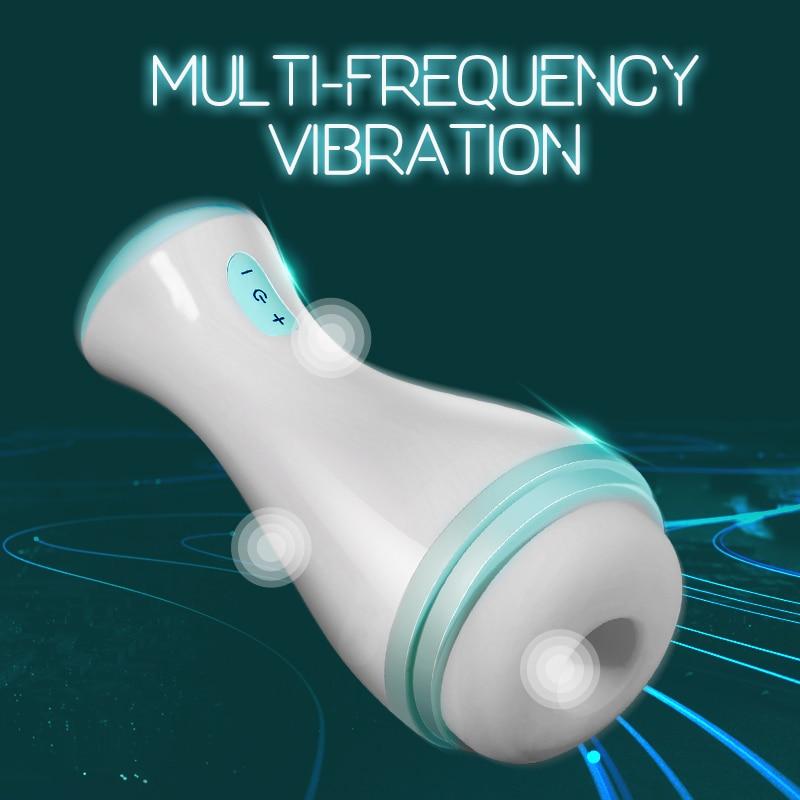 Male Masturbator AirBag Clip Wrapped Vacuum Clamp Real Blowjob Deep Throat Automatic Adult Sex Toys for Men Masturbation Cup - buysextoyth