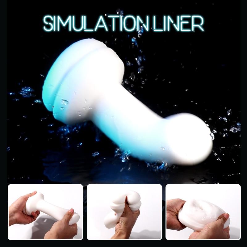 Male Masturbator AirBag Clip Wrapped Vacuum Clamp Real Blowjob Deep Throat Automatic Adult Sex Toys for Men Masturbation Cup - buysextoyth
