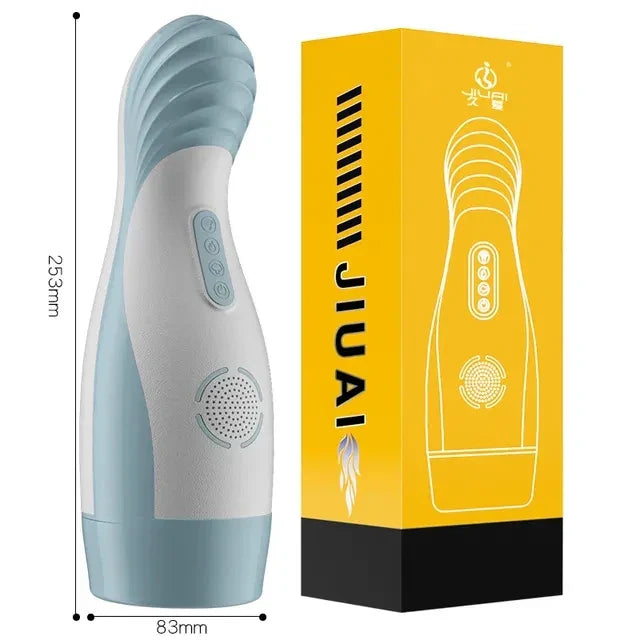 Male Masturbator Automatic Blowjob Cup Powerful Sucking Vaginal Mouth Intelligent Heated Masturbator Adult Sex Toys For Men - buysextoyth